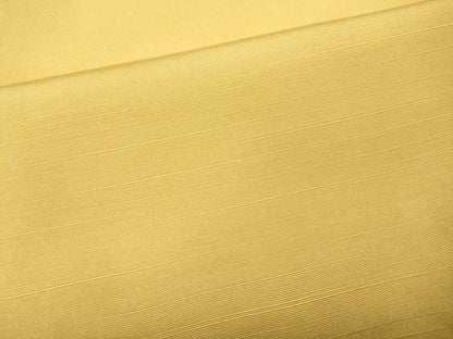 平和屋着物●上質な紬　色無地　卵色　正絹　逸品　CABH9731ut