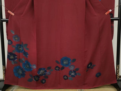 平和屋着物●豪華振袖　舞花文　金彩　正絹　逸品　CABH9740ut