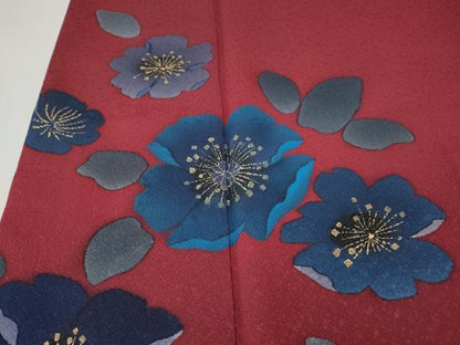 平和屋着物●豪華振袖　舞花文　金彩　正絹　逸品　CABH9740ut