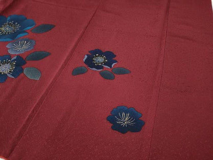 平和屋着物●豪華振袖　舞花文　金彩　正絹　逸品　CABH9740ut