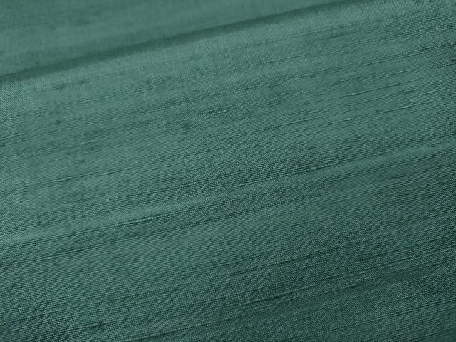 平和屋着物●上質な紬　色無地　機音　吉祥苑　青竹色　反端付き　正絹　逸品　CABH9750ut