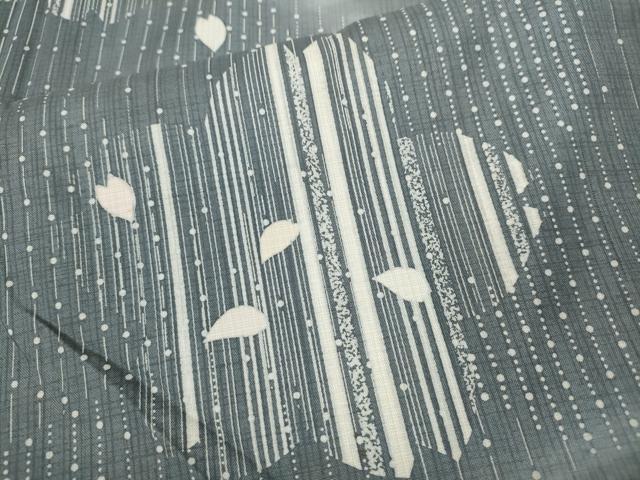平和屋着物●訪問着　本場染大島紬　作家物　エ霞舞桜文　正絹　逸品　CABH9753ut