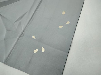 平和屋着物●訪問着　本場染大島紬　作家物　エ霞舞桜文　正絹　逸品　CABH9753ut