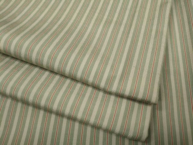 平和屋着物●上質な小紋　縞　正絹　逸品　CABH9756ut