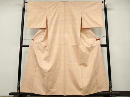 平和屋着物●紅花紬　米沢　霞文　正絹　逸品　CABH9763ut