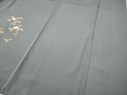 平和屋着物●訪問着　枝花文　暈し染め　金彩　正絹　逸品　CABH9767ut