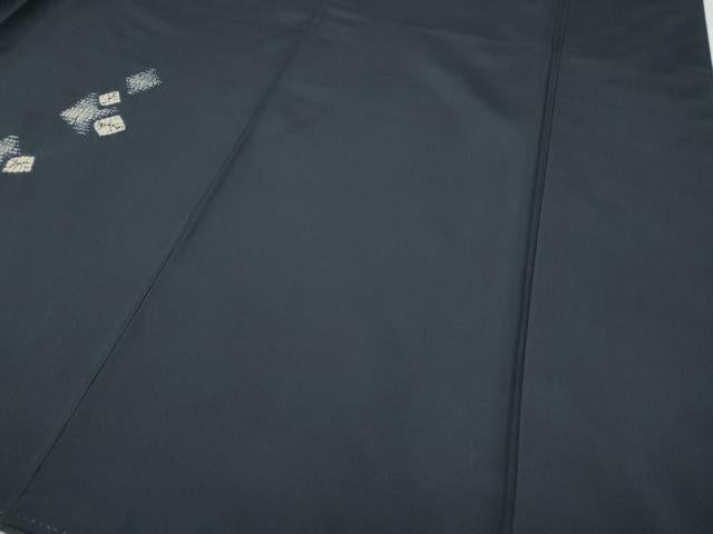 平和屋着物●訪問着　本場縞大島紬　杢目絞り　吉祥文　正絹　逸品　CABH9777ut