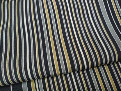 平和屋着物●上質な小紋　縞　正絹　逸品　CABH9778ut