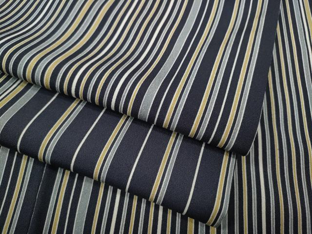 平和屋着物●上質な小紋　縞　正絹　逸品　CABH9778ut
