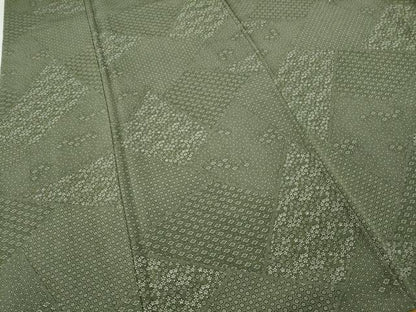 平和屋着物●江戸小紋　切嵌小花柄　正絹　逸品　CABH9788ut