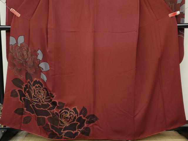 平和屋着物●豪華振袖　薔薇　金彩　正絹　逸品　CABH9796ut