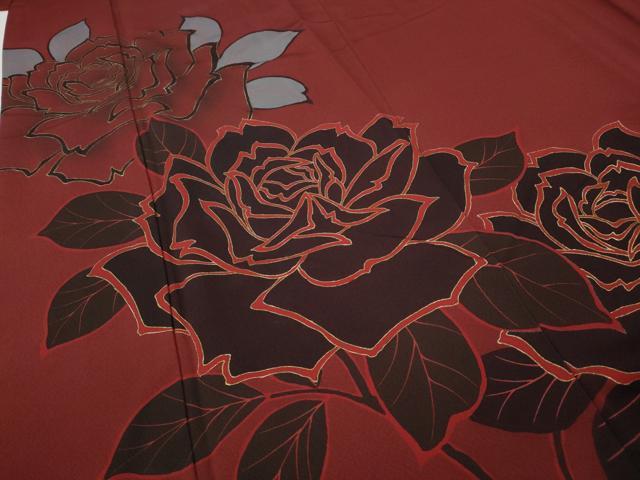 平和屋着物●豪華振袖　薔薇　金彩　正絹　逸品　CABH9796ut