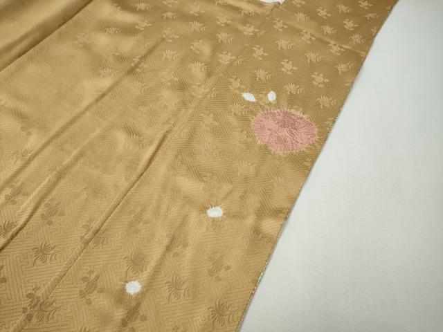 平和屋着物●訪問着　駒刺繍　絞り　草花文　金彩　鈴乃屋扱い　正絹　逸品　CABH9813ut