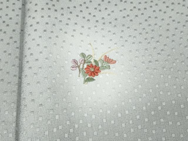 平和屋着物●訪問着　刺繍　雪輪草花文　暈し染め　金糸　正絹　逸品　CABH9818ut