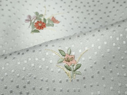 平和屋着物●訪問着　刺繍　雪輪草花文　暈し染め　金糸　正絹　逸品　CABH9818ut