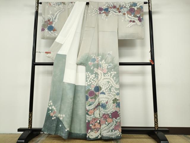 平和屋着物●訪問着　辻が花　暈し染め　正絹　逸品　CABH9823ut