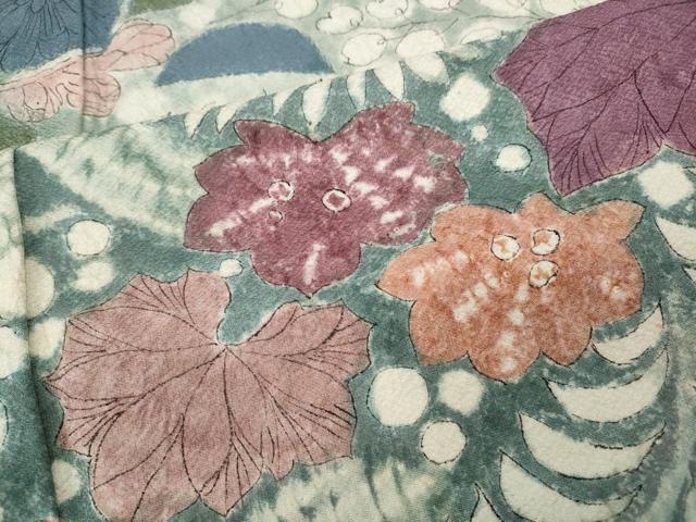 平和屋着物●訪問着　辻が花　暈し染め　正絹　逸品　CABH9823ut