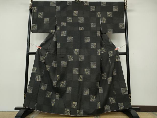 平和屋着物●上質な紬　四季　春夏秋冬　正絹　逸品　CABH9825ut