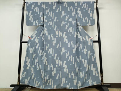 平和屋着物●上質な小紋　吉祥花文　正絹　逸品　CABH9827ut