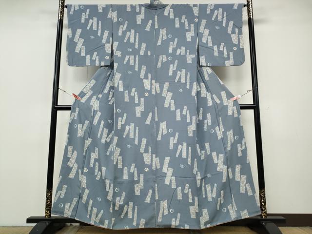 平和屋着物●上質な小紋　吉祥花文　正絹　逸品　CABH9827ut