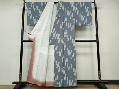 平和屋着物●上質な小紋　吉祥花文　正絹　逸品　CABH9827ut