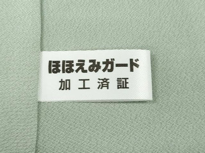 平和屋着物●中国三大刺繍　相良刺繍　総刺繍　小紋　枝葉文　正絹　逸品　CABH9830ut