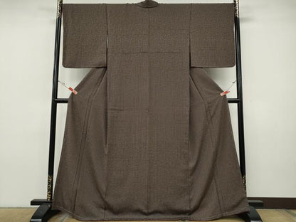 平和屋着物●江戸小紋　角通し　正絹　逸品　未使用　CABH9833ut