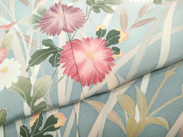 平和屋着物●訪問着　友禅　花蝶文　暈し染め　正絹　逸品　CABH9835ut