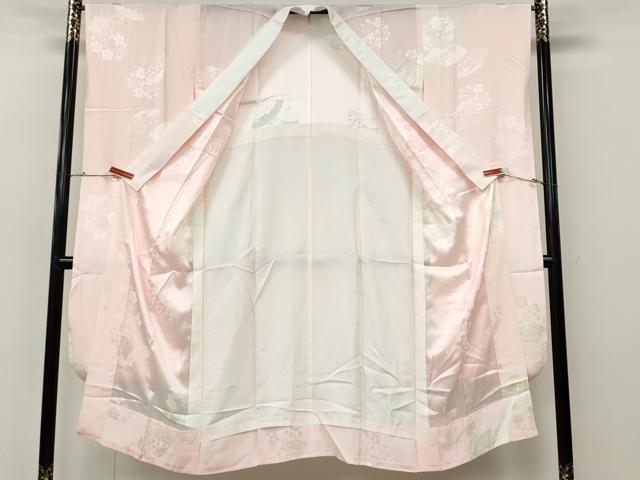 平和屋着物●豪華振袖・長襦袢セット　駒刺繍　舞花文　暈し染め　金彩　京都きもの友禅扱い　正絹　逸品　CABH9848ut