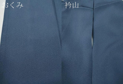 平和屋着物●上質な色無地　作家物　薄群青色　正絹　逸品　CABH9856ut