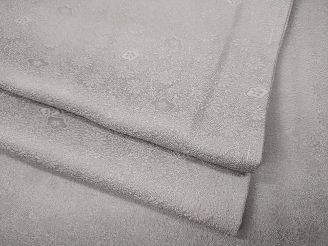 平和屋着物●上質な色無地　舞花地紋　白藤色　正絹　逸品　CABH9857ut
