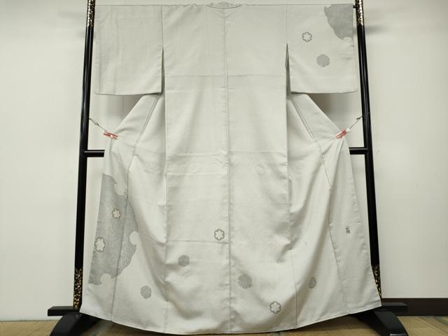 平和屋着物●毛利ゆき子　訪問着　雪輪文　正絹　逸品　CABH9867ut