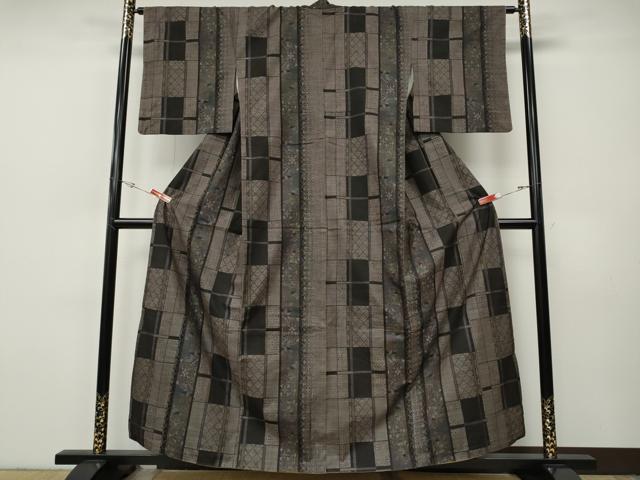 平和屋着物●本場大島紬　9マルキ　吉祥花間道　やまと誂製　正絹　逸品　CABH9870ut