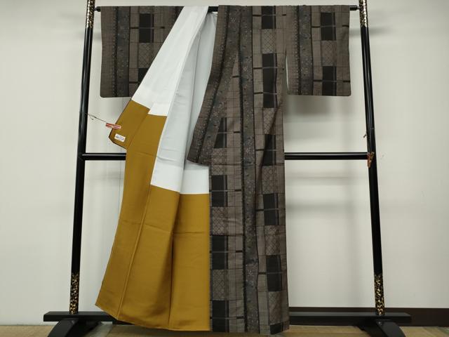 平和屋着物●本場大島紬　9マルキ　吉祥花間道　やまと誂製　正絹　逸品　CABH9870ut