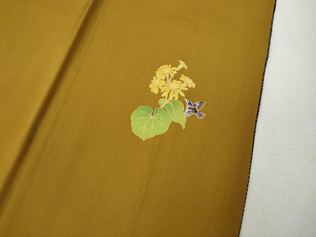 平和屋着物●本場大島紬　9マルキ　吉祥花間道　やまと誂製　正絹　逸品　CABH9870ut