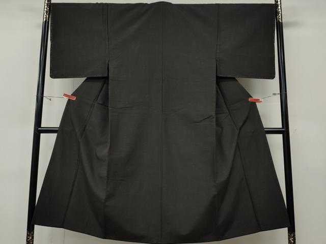 平和屋着物●男性　紬　紅消鼠色　正絹　逸品　CABH9871ut