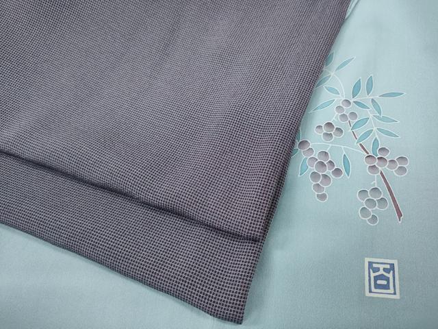 平和屋着物●京加賀友禅　百貫達雄　江戸小紋　角通し　正絹　逸品　CABH9872ut