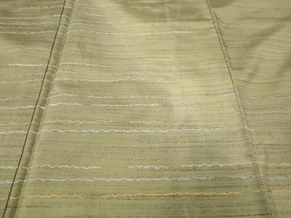 平和屋着物●本場縞大島紬　訪問着　刺繍　横段霞文　正絹　逸品　CABH9886ut