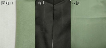 平和屋着物●訪問着　総刺繍　宝尽くし文　黒地　金糸　正絹　逸品　CABH9887ut