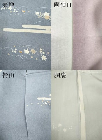 平和屋着物●訪問着　エ霞扇面花文　正絹　逸品　CABH9888ut