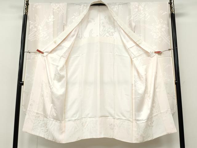 平和屋着物●振袖用長襦袢　無双仕立て　辻が花地紋　半衿刺繍　正絹　逸品　CABH9891ut