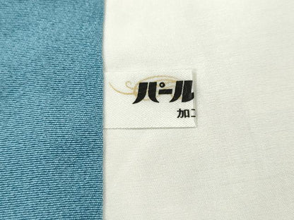 平和屋着物●訪問着　友禅　草花文　たたき染め　正絹　逸品　CABH9894ut