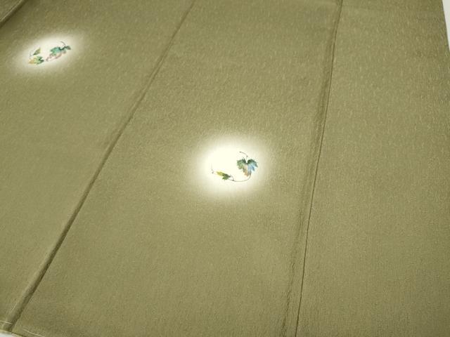 平和屋着物●訪問着　葡萄蔦の葉文　蛍暈し　正絹　逸品　CABH9897ut