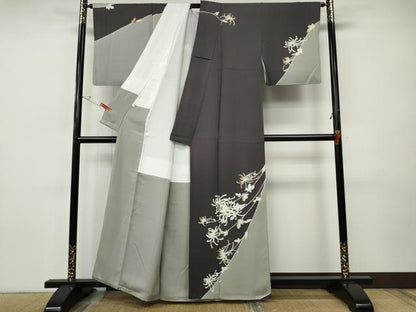 平和屋着物●訪問着　作家物　乱菊　金彩　正絹　逸品　CABH9898ut