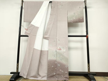 平和屋着物●訪問着　友禅　作家物　花籠文　暈し染め　正絹　逸品　CABH9900ut
