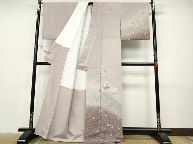 平和屋着物●訪問着　友禅　作家物　花籠文　暈し染め　正絹　逸品　CABH9900ut