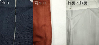 平和屋着物●本塩沢　110亀甲　流水文　正絹　逸品　CABH9902ut
