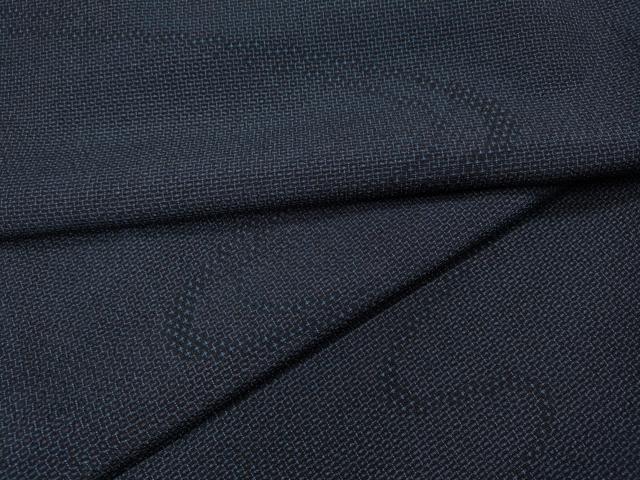 平和屋着物●本塩沢　110亀甲　流水文　正絹　逸品　CABH9902ut