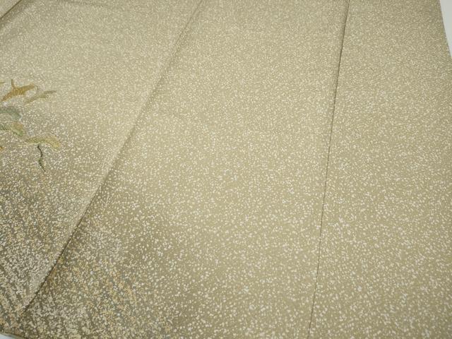 平和屋着物●訪問着　立波飛鶴松文　たたき染め　金銀彩　正絹　逸品　CABH9903ut