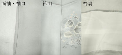 平和屋着物●訪問着　手描き　草花尽くし　正絹　逸品　CABH9909ut